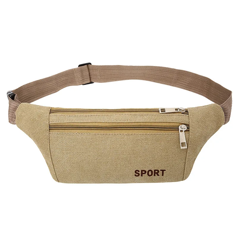 062818 newhotstacy men small casual waist bag male canvas cashier bag ...