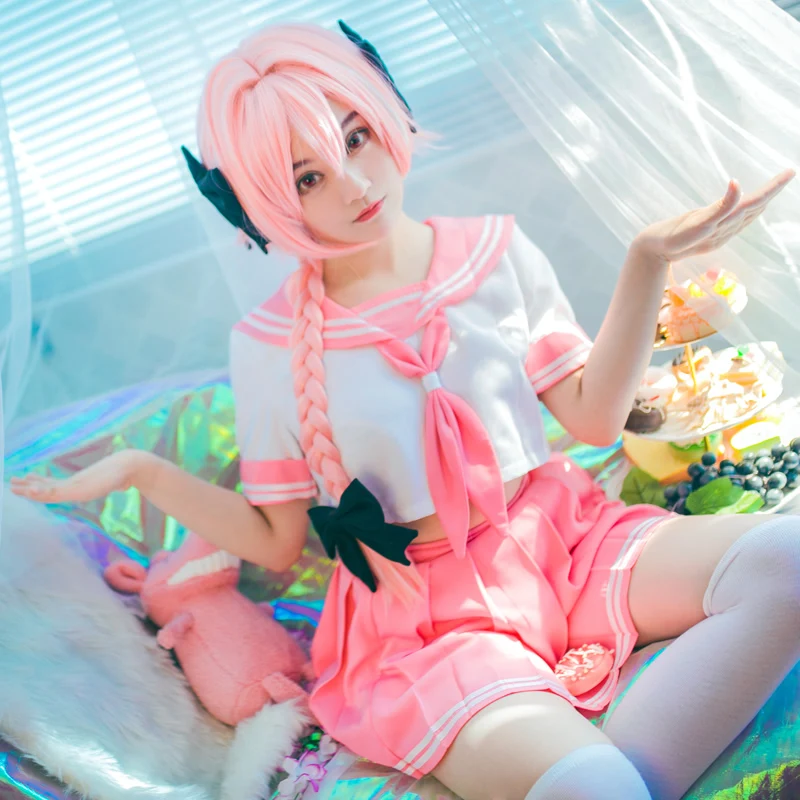 

Anime Fate Grand Order FGO Cosplay Fate Apocrypha Cosplay Costume Black Rider Servant Astolfo Cosplay Costume Sailor Suit