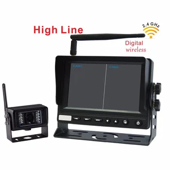 

2.4G Car RearView Reversing monitor with Wireless Transmission Backup Camera for Truck, Bus (1 Pcs Digital Wireless IR Camera)