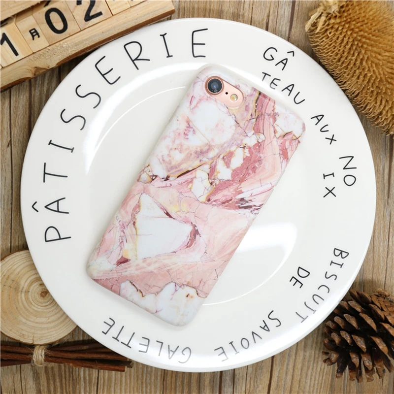 Marble Phone Case For iPhone 6s 7 Plus Cases TPU Silicone Matte Marble Cover For iPhone 7 7 Plus Cases For iPhone X 6 6s Capinha (5)
