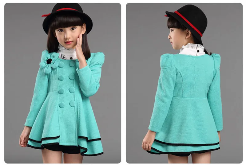 Элегантное пальто-кардиган для девочек однотонная хлопковая куртка с цветочным рисунком, пальто для девочек от 3 до 12 лет, Детское пальто для малышей, верхняя одежда