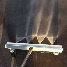 2 шт. высокого давления ходовой очиститель мойка высокого давления для тротуаров с 4 насадками 2 ролики легкое управление