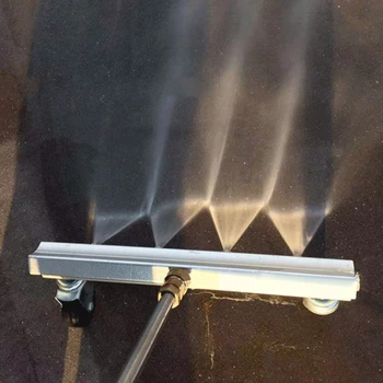 

2 Pcs High Pressure Undercarriage Cleaner Pressure Washer for Sidewalks with 4 Nozzles 2 Casters Easy Control