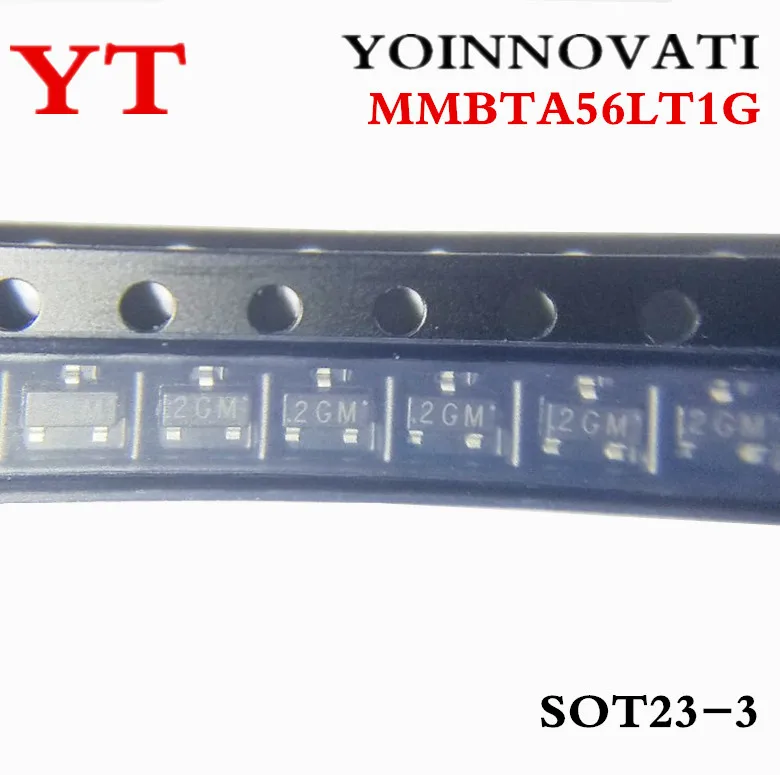 100 шт./лот MMBTA56LT1G PNP 80V 500mA SOT 23 MMBTA56 IC лучшего качества.|Интегральные схемы| |