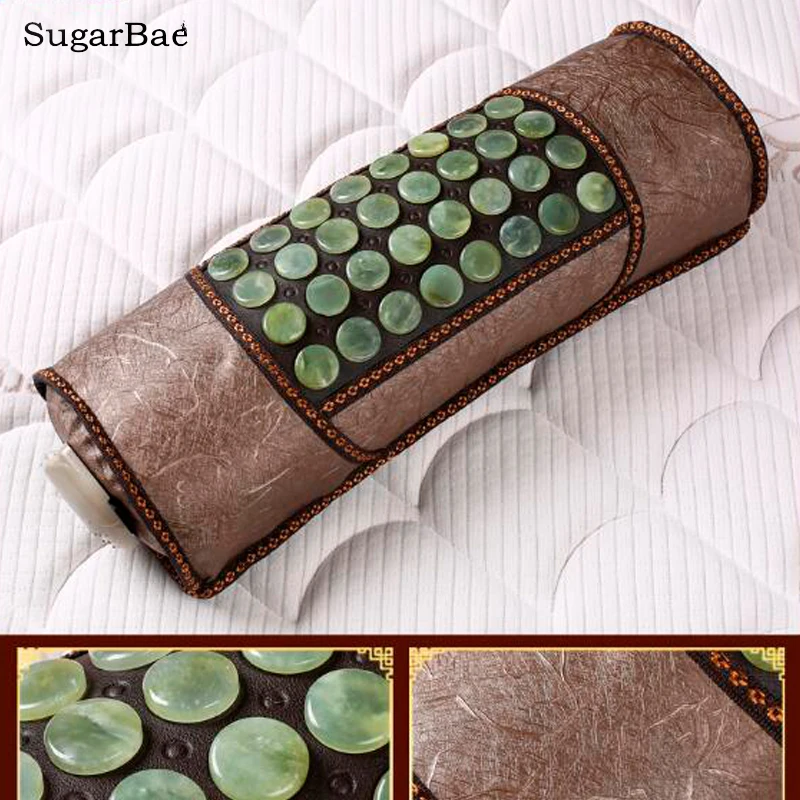 2017 Natural Jade Pillow Infrared Health Care Pillow Tourmaline