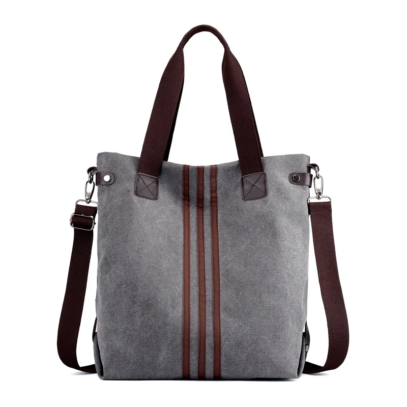 Фабра новая холщовая женская сумка винтажные сумки на плечо Дамская брендовая большая сумка через плечо Повседневная сумка-мешок - Цвет: grey