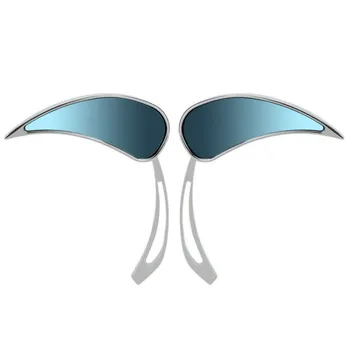 

CHROME TEARDROP CUSTOM REARVIEW SIDE MIRRORS FOR HARLEY DYNA CRUISER CHOPPER