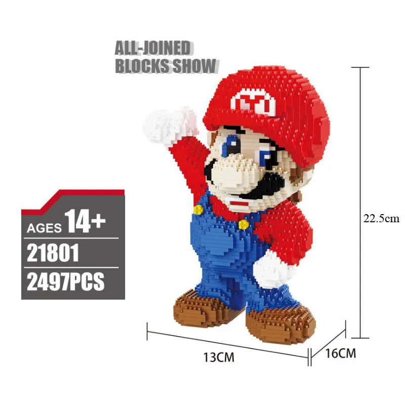 Mini Blocks Cartoon Building Toy Super Mario Victory Red Fire 3d Model DIY Diamond Nano Blocks educational toys Mini Blocks Cartoon Building Toy Super Mario Victory Red Fire 3d Model DIY Diamond Nano Blocks educational toys