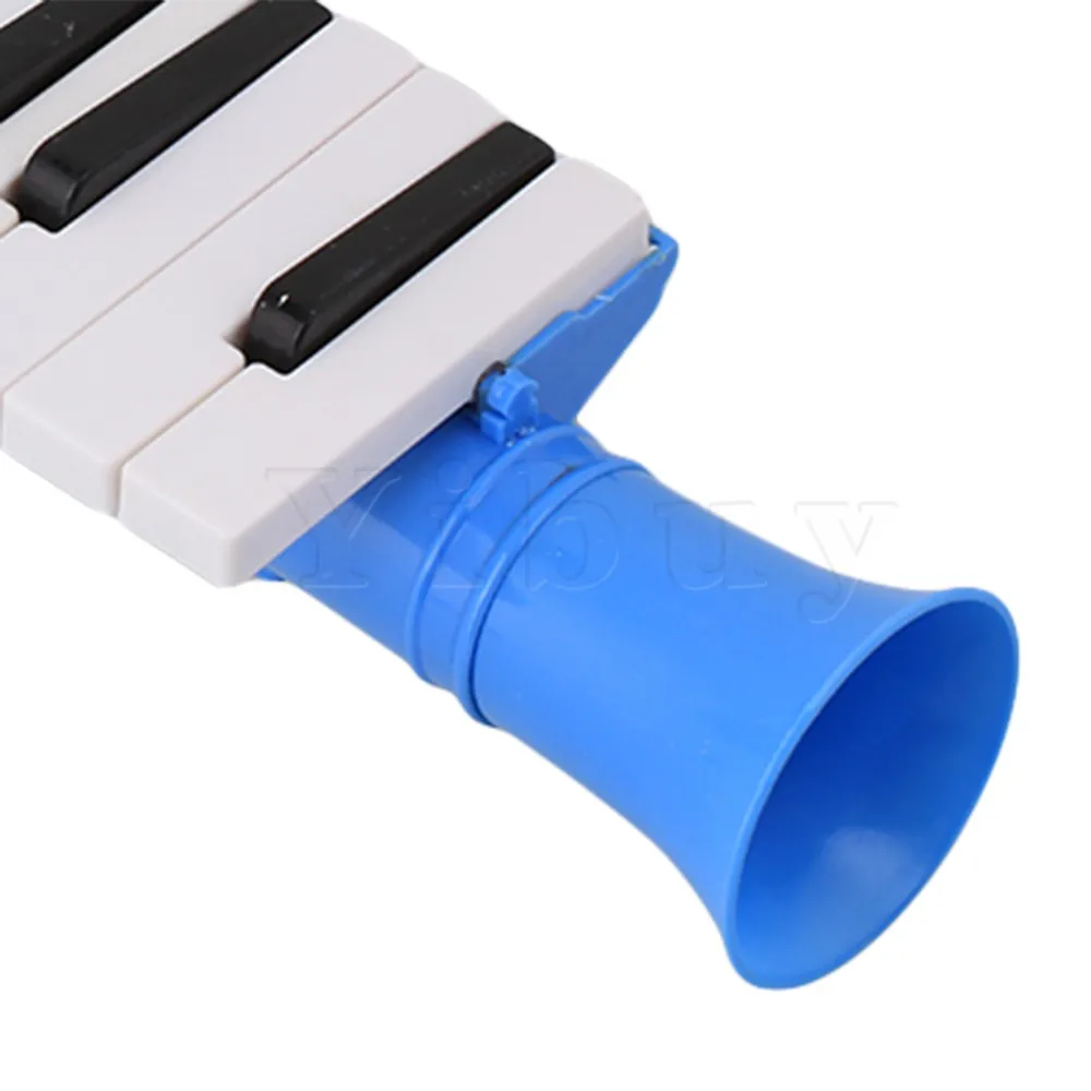Yibuy голубой легкий 27 клавиш Note Melodica Wind Piano Mouth орган из пластика|mouth organ|keys melodicakey