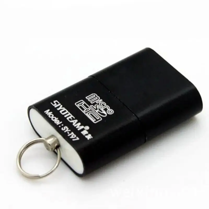 Портативный мини USB 2,0 Micro SD TF T-Flash карта памяти адаптер флэш-накопитель флэш-память SD Черный