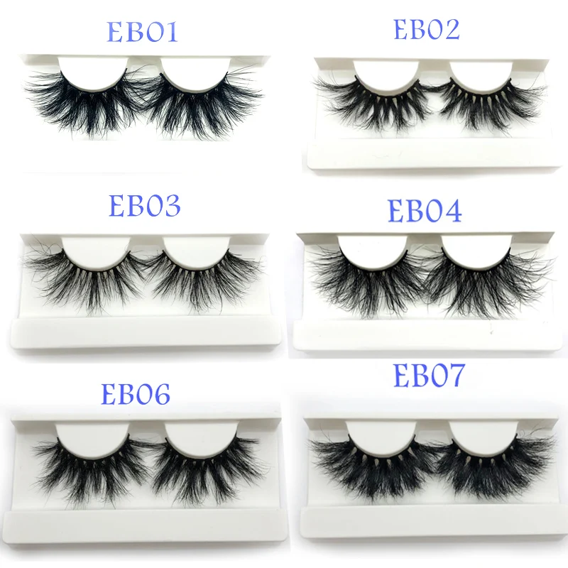 

wholesale 25mm 3D mink eyelash natural long 30pcs/lot hot selling 100% handmade mink fur lashes packaging