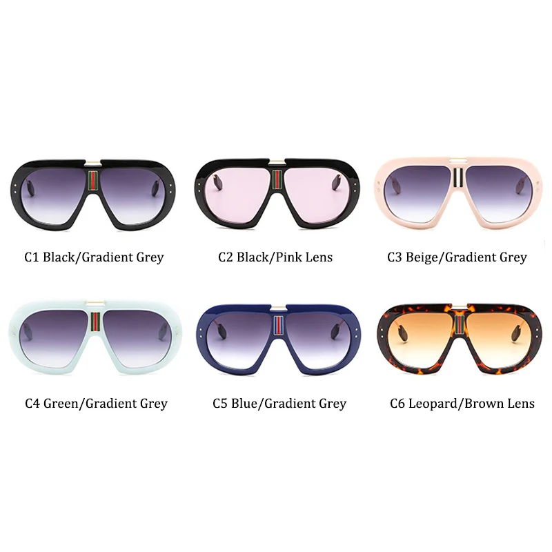 ALOZ MICC, новинка, негабаритные Квадратные Солнцезащитные очки для женщин и мужчин, фирменный дизайн, большой плоский верх, солнцезащитные очки для женщин, градиентный оттенок, Q576