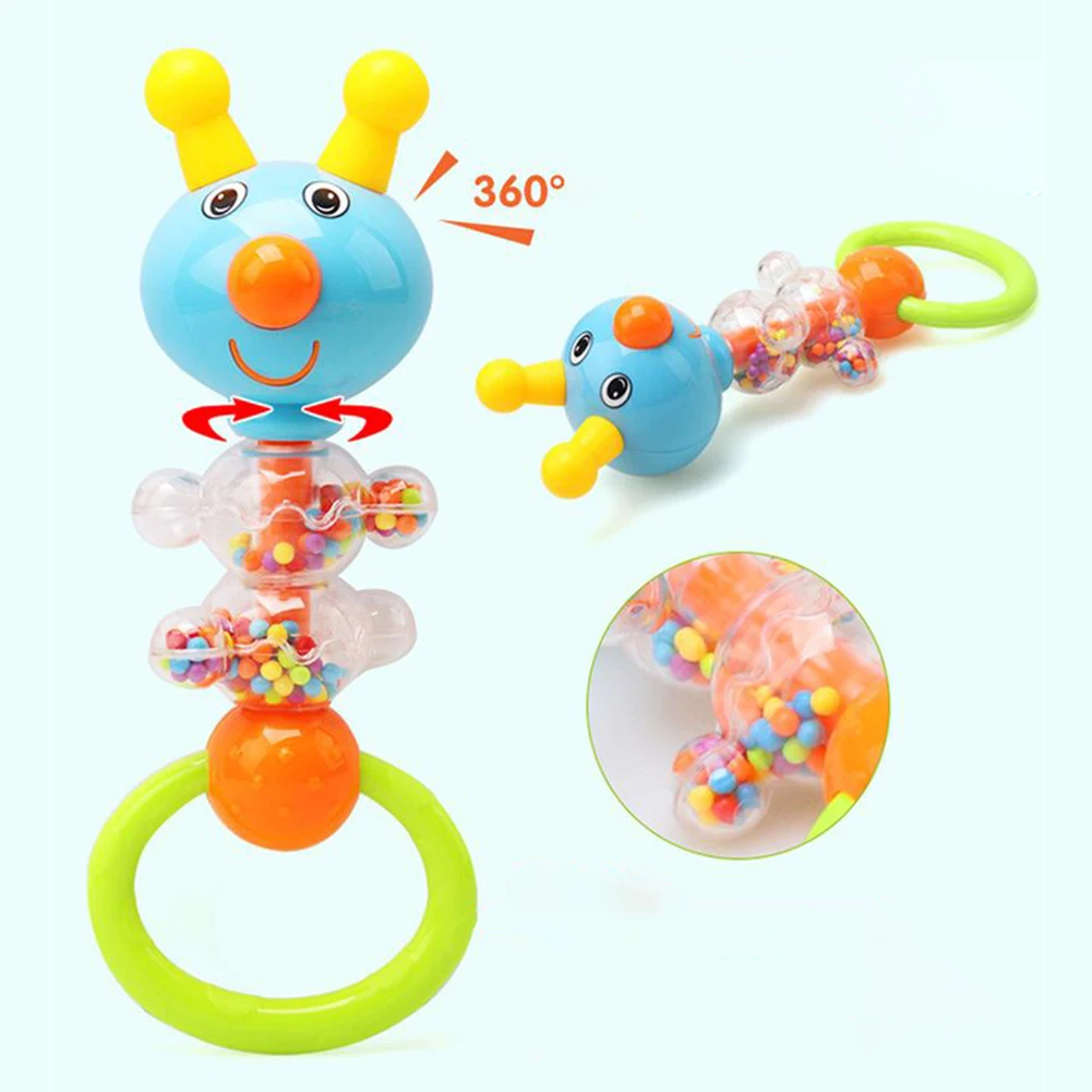 Мультфильм ребенка раннего образования игрушки, погремушки для младенцев игрушка звон колокольчика бутылочка для кормления комплект
