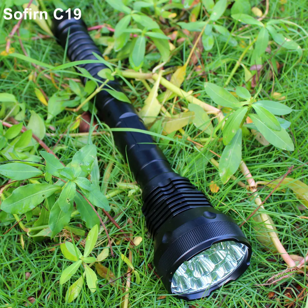 Sofirn C19 мощный светодиодный светильник-вспышка 18650 Cree светодиодный фонарь светильник 1500 люмен военный тактический светильник для самообороны