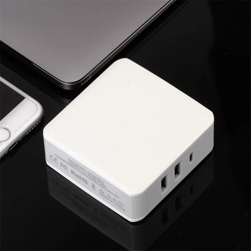 BBSW 65W USB Type-CPD + QC 3.0 USB Wall Fast Charger For iPhone X 8 8 Plus MacBook Pro Nintendo Switch PD Fast Charger (1)