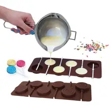 Пончик леденец плесень DIY формы для выпечки Силиконовые 3D ручной работы присоски палочки леденец Конфеты шоколадный торт украшения плесень