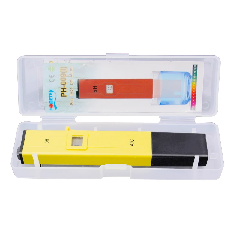 

10pcs/lot Digital PH Meter Water Acid Pen Pool Laboratory Aquarium Portable Acidity Pocket ph tester with retail box 10%