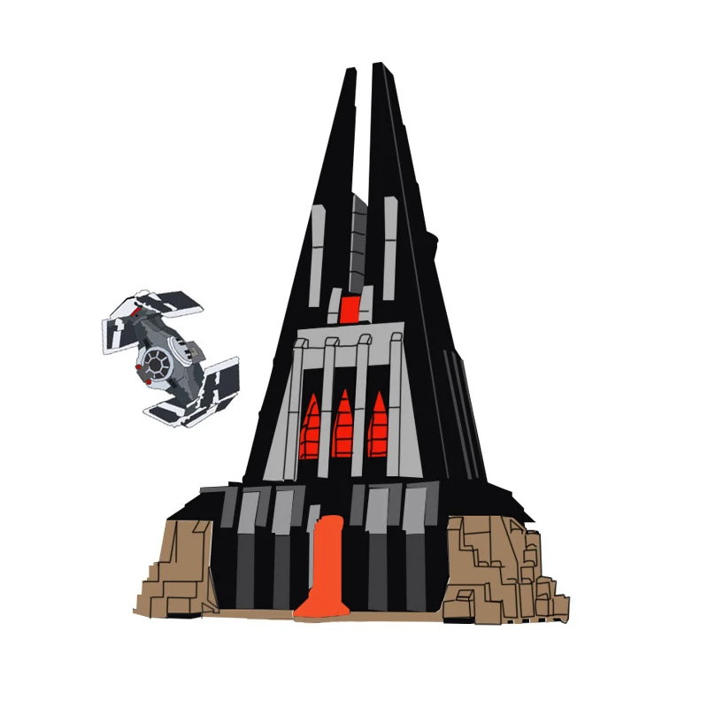 

Lepin 05152 Star Toys Wars DIY 75251 Darth Vader's Castle Set Building Blocks Bricks Assembly Kids Toys Christmas Birthday Gifts