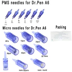 14 видов стилей штык замена картриджа для дермы перо микро иглы PMS/9 pin/12 pin/24 pin/36 контактный 42/nano Dr. Ручка A6