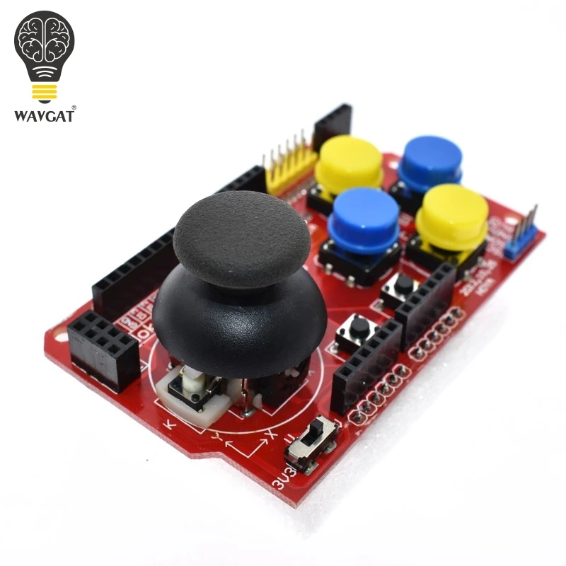 WAVGAT геймпады джойстик Клавиатура щит PS2 для Arduino UNO NRF24L01 Nk 5110 ЖК-дисплей IEC