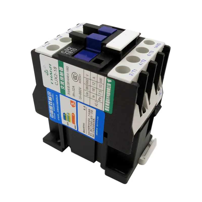 Baomain CJX2-1810 AC Contactor with Interlock, 220VAC 18A 3