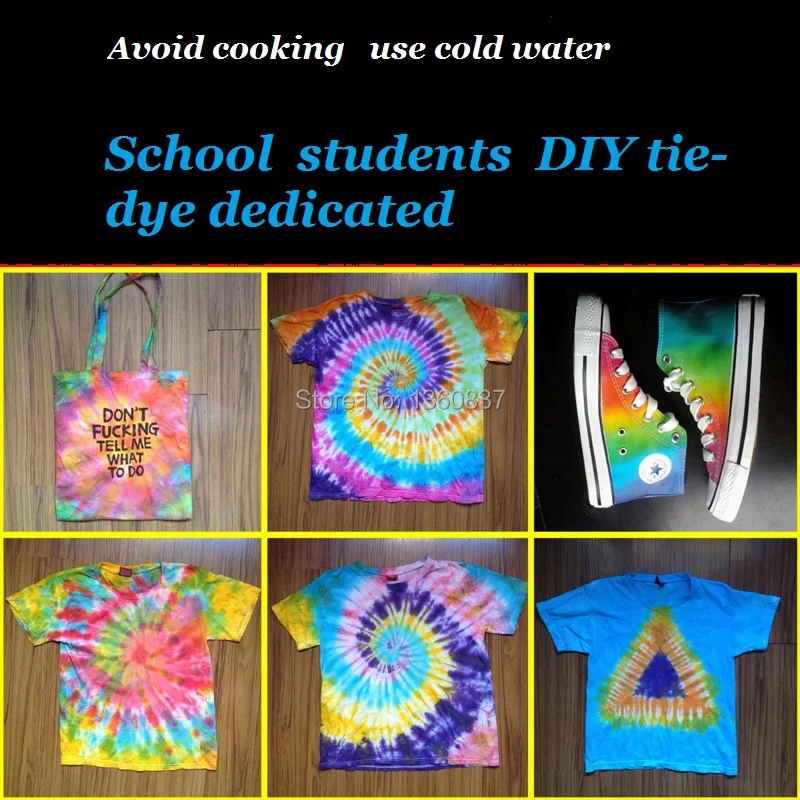 Tie dye DIY краситель одежды для можно использовать в холодной воде непосредственно