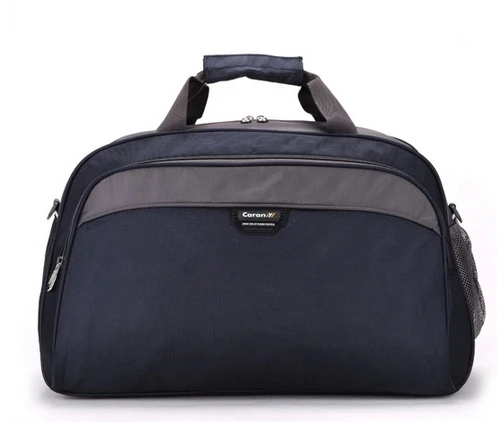 Модная нейлоновая водонепроницаемая сумка для женщин и мужчин, дорожные сумки, сумка для путешествий, сумка для багажа на молнии, malas de viagem femininas, 48*29 см - Цвет: Dark blue
