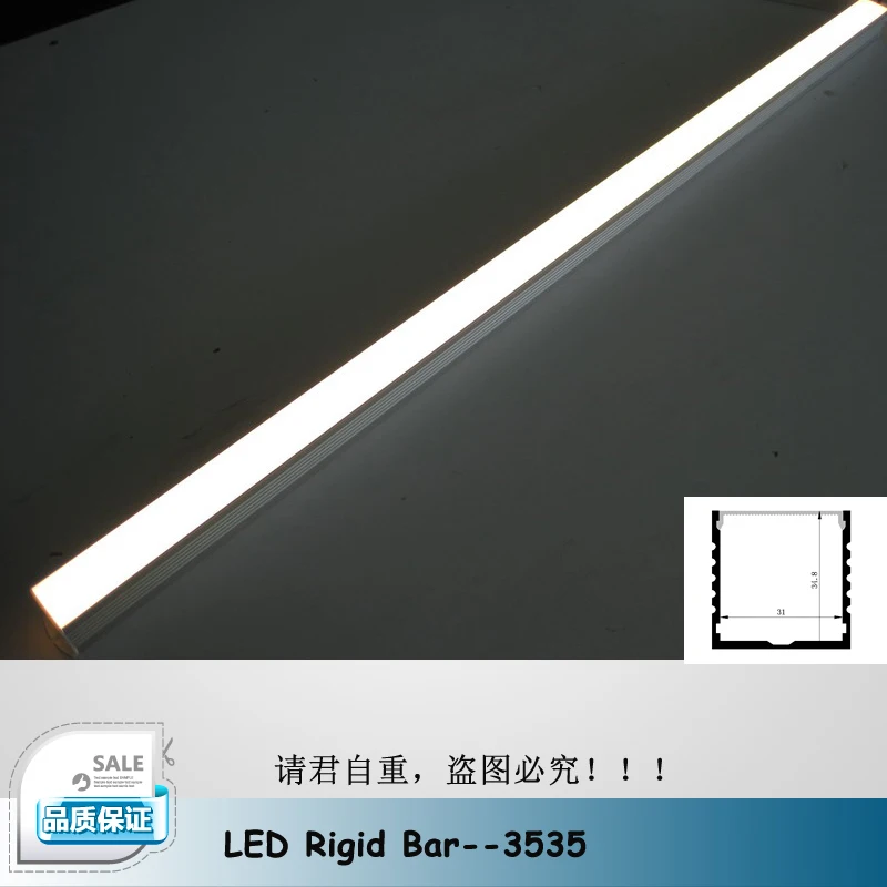 50 см 24 Вт Высокая мощность белый/теплый светодиодный жесткий бар алюминиевый