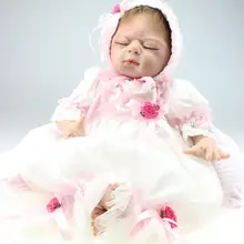 Мода силиконовые Reborn Baby Boy Кукла игрушки красоты Розовая Принцесса хлопок тело игрушка для девочек для маленьких детей с подарки на день рождения