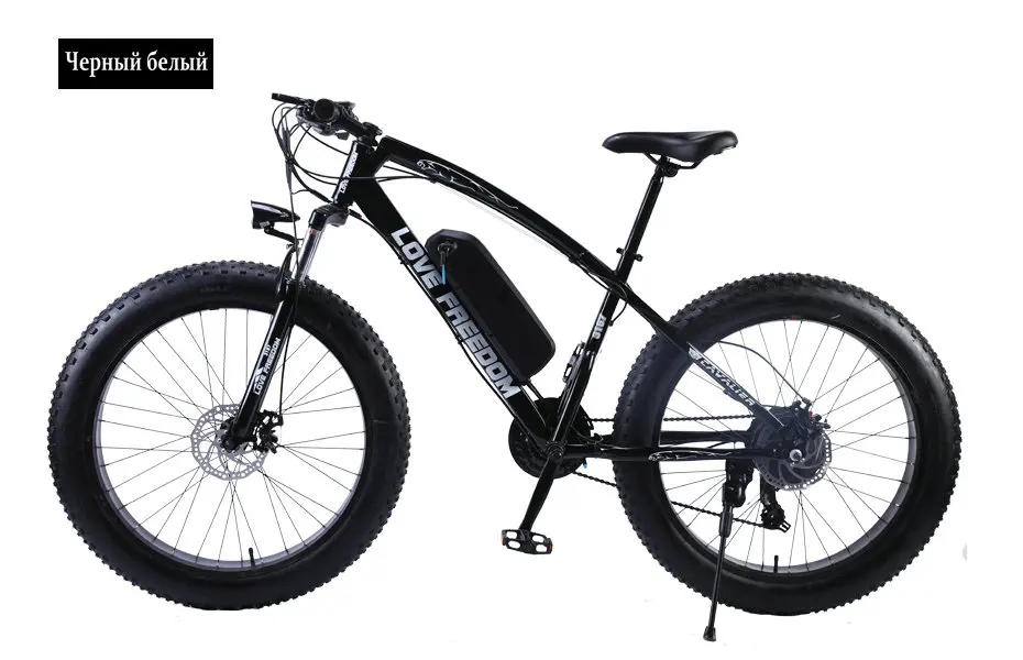 Top Love Freedom 24 speed Mountain Bike Electric Bicycle 36V 48V 500W 1000w 10.4Ah 26X4.0 Electric Vehicle 48 Pay 500 Watt Motor 26