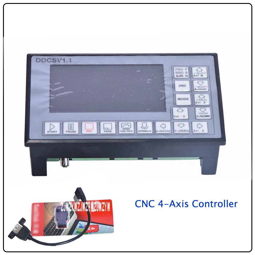 

1 PC DDCSV1.1 500KHz CNC 4-Axis Engraving Machine Controller Motion Control System G Code Stepper Motor Driver