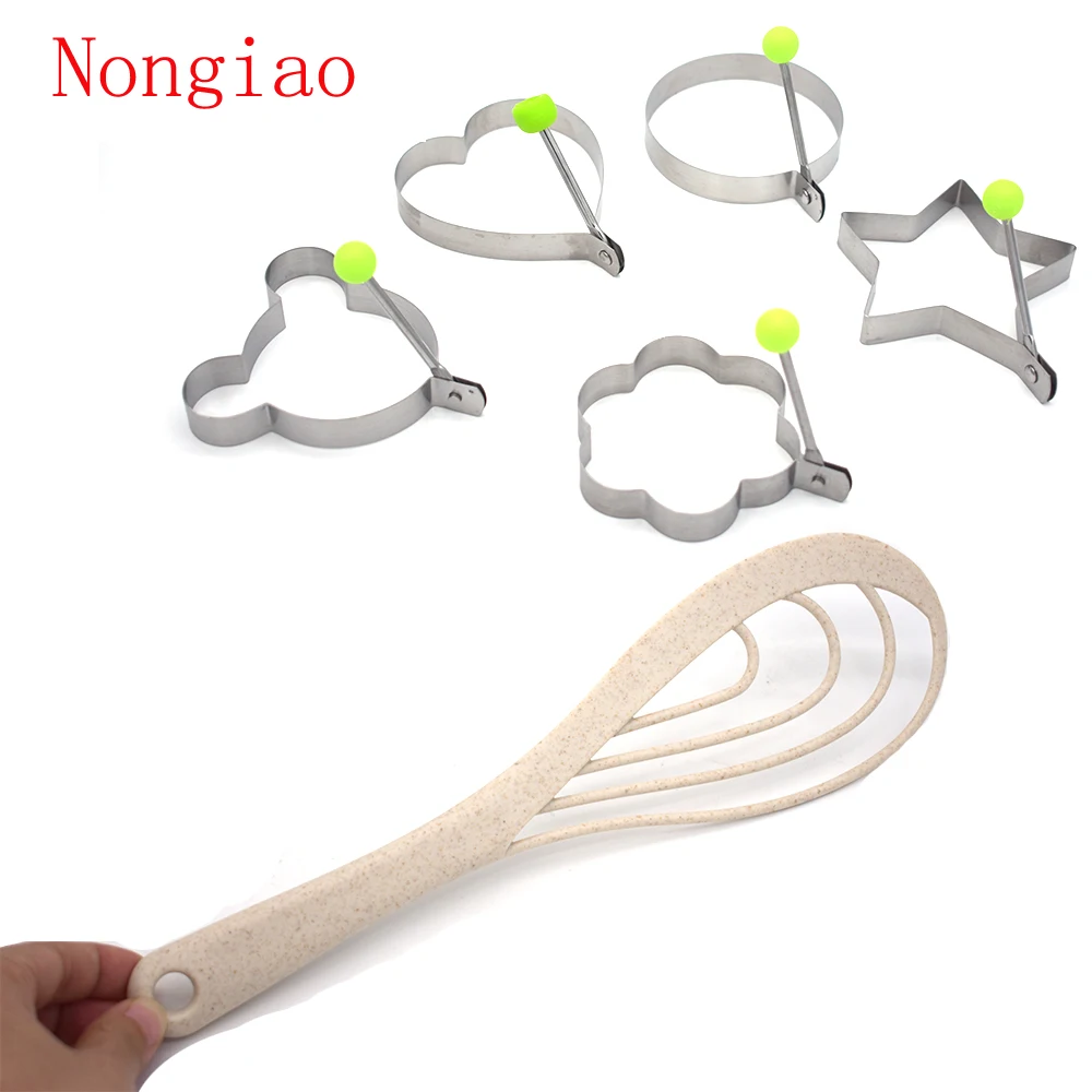 6pcs/set 2017 Thick Stainless Steel Cookie Mold Steamed Bread Omelette Tool Pot Shovel Hand Jar Kitchen | Дом и сад
