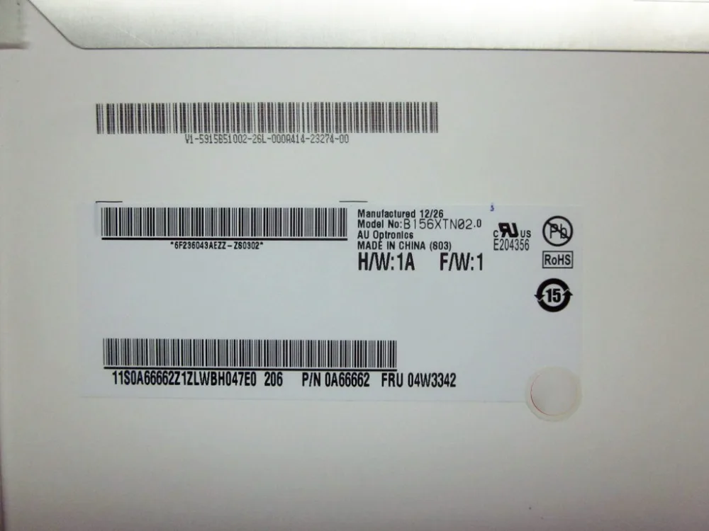 

15.6" Matrix for Laptop HD B156XTN02.0 LED Display LCD Screen 1366X768 B156XTN02 V0 40Pin Glossy Replacement Panel Monitor