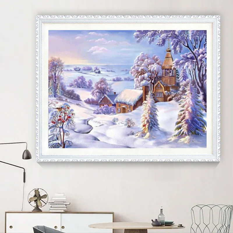 Diamond Painting Winter Wonderland Theme Party Decorations