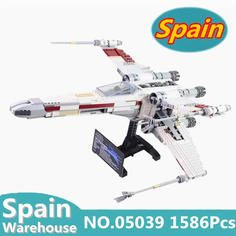 

X-wing Star fighter Wars 05039 05004 Star Wars Series Building Blocks Legoing Technic 10240 75102 Aircraft Toys Bricks Kids Gift