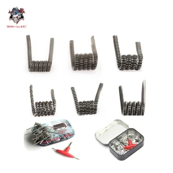 

Demon Killer Violence Coil Prebuilt Framed Clapton Alien V2 Clapception Coil Spaced Clapton Tsuka Coil Tri-twisted Clapton E Cig