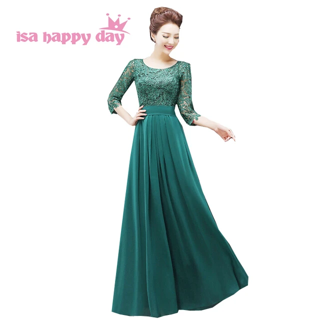 Elegant Women Long Emerald Dark Green Sleeve Formal Ed Evening Elegant Women Long Emerald Dark Green Sleeve Formal Ed Evening Party Dress Gowns Dresses 2018 With