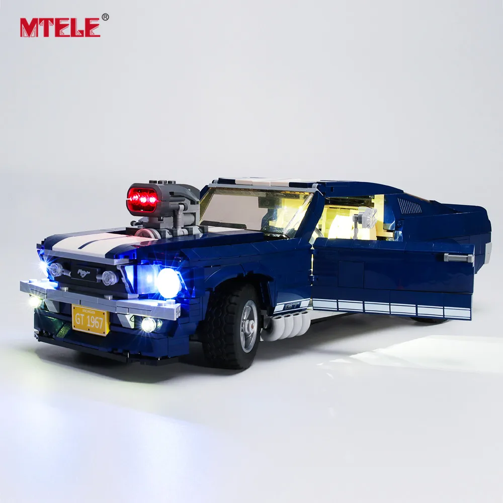 MTELE брендовый светодиодный светильник Up Kit Игрушка для 10265 Ford Mustang светильник ing комплект совместим с 21047(модель не входит в комплект