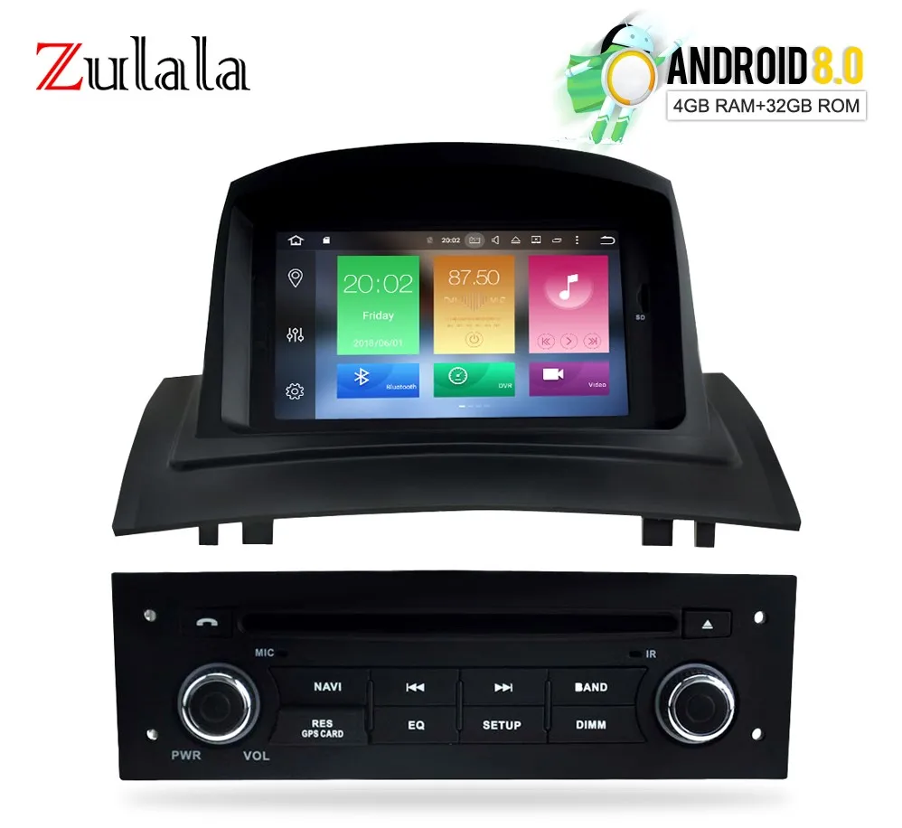Головного устройства для Renault Megane 2 Fluence 2002 2008 Android 8 0 стерео dvd плеер gps навигации 4