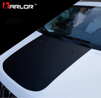 

3D Carbon Fiber Film Protection Scratch Hood Bonnet Sticker And Decal Car Styling For Jeep Compass 2015 2016 2017 Accessories