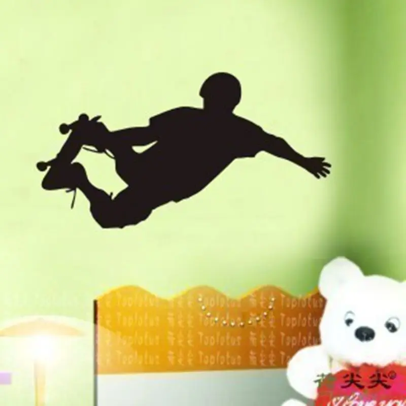 Roller Skating Skate Sticker Sports Decal Kids Room Name Posters Vinyl