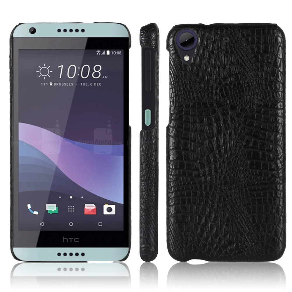 

For HTC Desire 728 728G Case Crocodile Pattern Hard PC+PU Leather Surface Back Cover Hard Case for HTC 728 728G D728T D728W