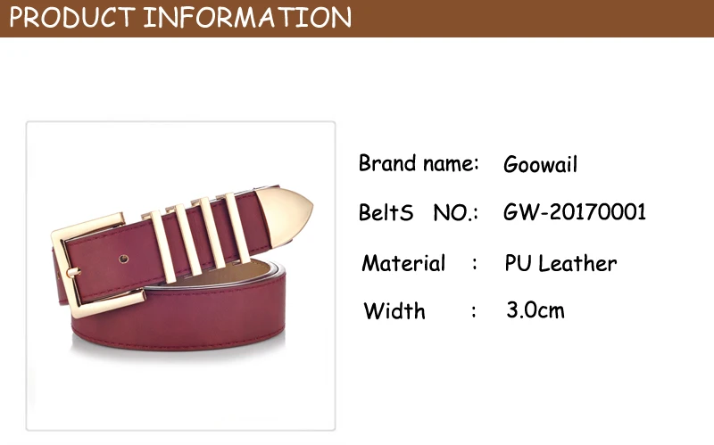 Goowail Мода Высокое качество искусственная кожа 4 бар ремни для женщин дизайнеров бренда роскошные женские ремни для джинсов