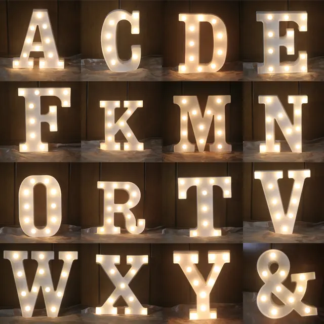 3d 26 letters led