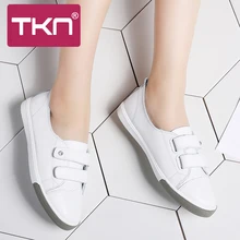 TKN/; осенние женские кроссовки на плоской подошве; Балетки без застежки; лоферы на плоской подошве; женские повседневные водонепроницаемые мокасины; кожаные туфли на липучке; женская обувь; 180