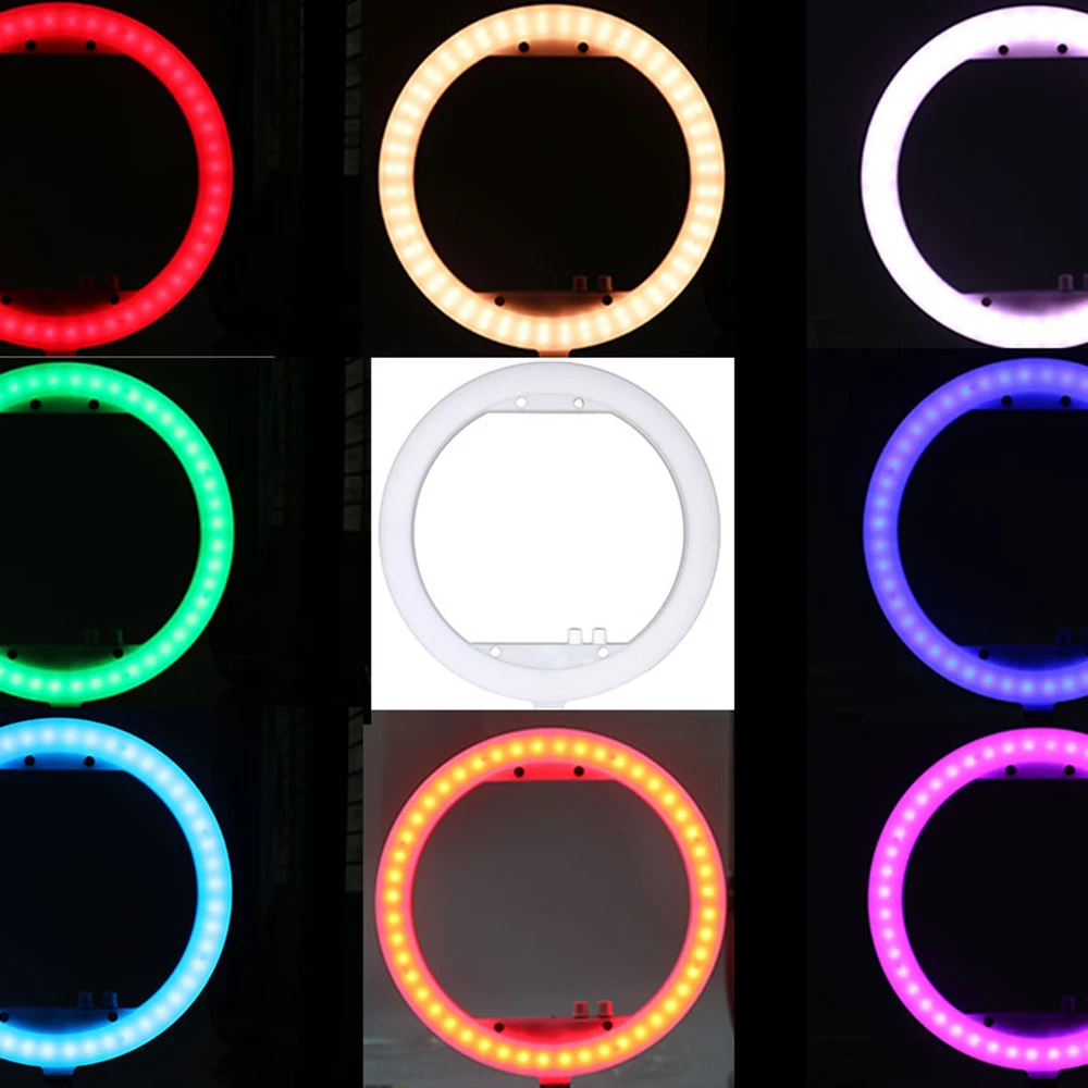 Светодиодный многоцветной кольцевой светильник светодиодный 14 дюймов RGB