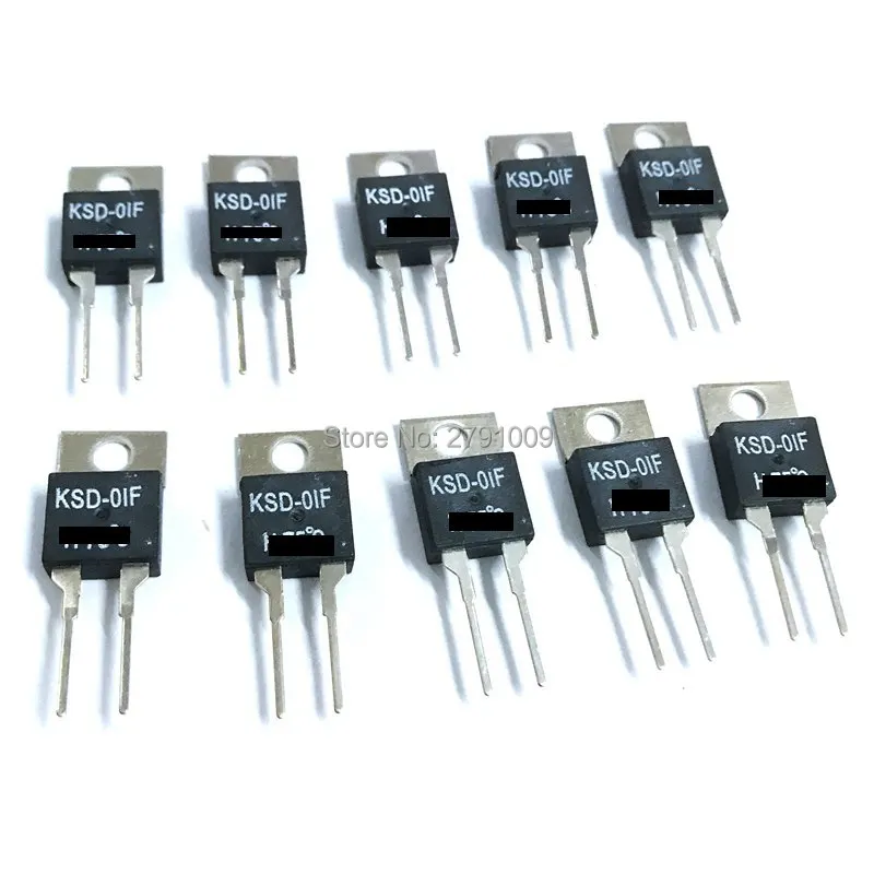 3pcs KSD-01F 100C Normal geschlossen Auto Reset Temperatur Schalter Thermostat