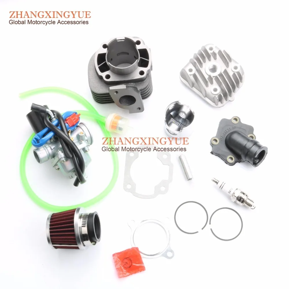 Комплект с двухтактным большим отверстием 70cc для minareli 1E40QMB JOG 50 47 мм/12 мм|bore kit|big bore
