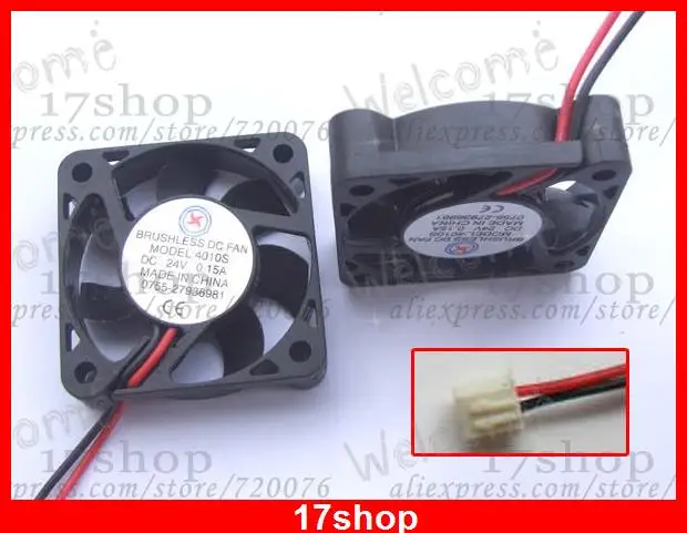 

DC24V 0.15A DC Fans 40mm x 40 mmx10mm Brushless Cooling Fan Blower 4010s Blowers