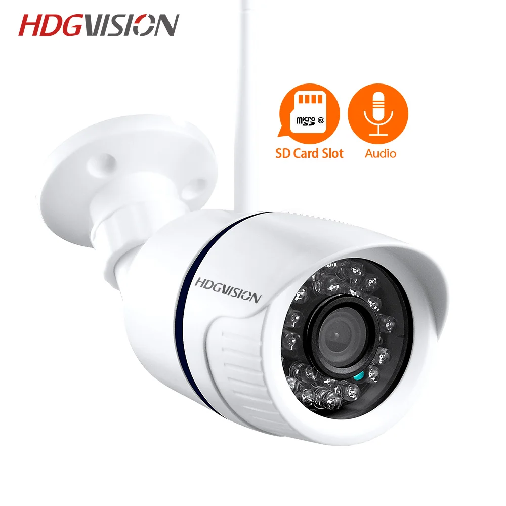 HDGVISION 720 P 1.0MP Сети Wi Fi IP камера ночное видение беспроводной камеры скрытого